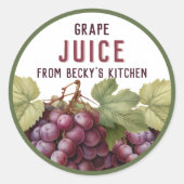 Étiquettes de la Panterie de Jus de Raisins Rouges (Devant)