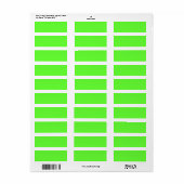 Étiquettes de la Panthère de pomme verte (Feuille entière)