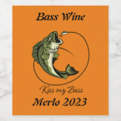 Étiquettes de la pêche au vin (Étiquettes simples)