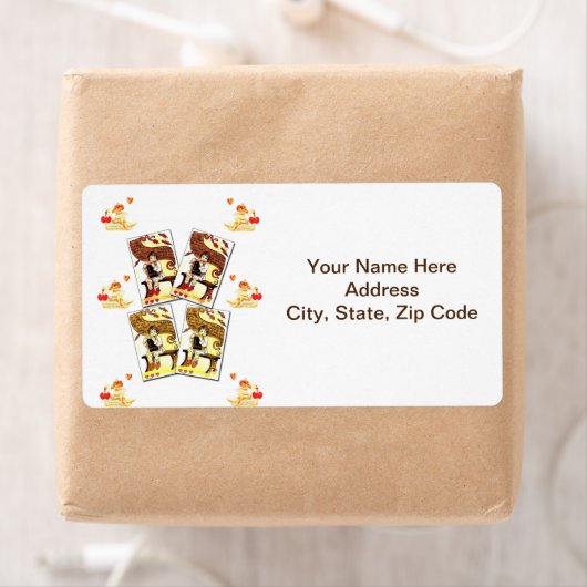 Étiquettes de la Saint Valentin (En situation)