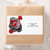 Étiquettes de la Saint Valentin (En situation)