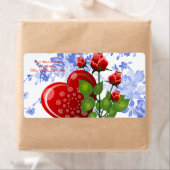 Étiquettes de la Saint Valentin (En situation)