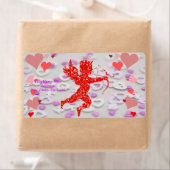 Étiquettes de la Saint Valentin (En situation)