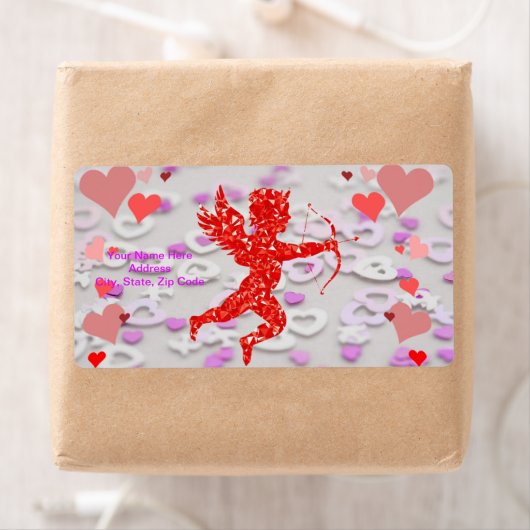 Étiquettes de la Saint Valentin (En situation)