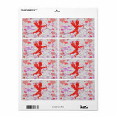 Étiquettes de la Saint Valentin (Feuille entière)