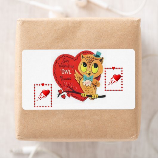 Étiquettes de la Saint Valentin (En situation)