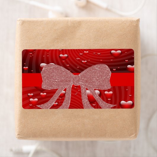 Étiquettes de la Saint Valentin (En situation)