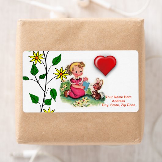 Étiquettes de la Saint Valentin (En situation)