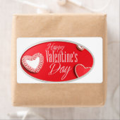 Étiquettes de la Saint Valentin (En situation)