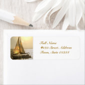 Étiquettes de la voile Dusk (En situation)