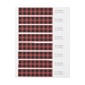 Étiquettes de l'adresse de retour de Buffalo Check (Feuille)