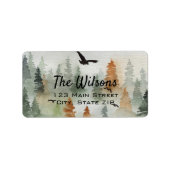 Étiquettes de l'adresse de retour de la forêt (Devant)