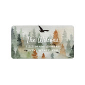 Étiquettes de l'adresse de retour de la forêt (Devant)