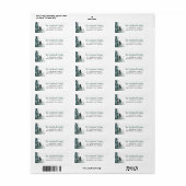 Étiquettes de l'adresse de retour de la forêt d'hi (Feuille entière)