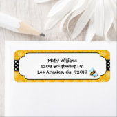 Étiquettes de l'adresse de retour de la partie abe (En situation)