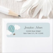 Étiquettes de l'adresse de retour du ballon à air  (En situation)