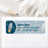 Étiquettes de l'adresse de retour du plaisir spati (En situation)