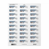 Étiquettes de l'adresse de retour du souffle de ne (Feuille entière)