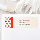 Étiquettes de l'adresse de retour Layla (En situation)