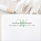 Étiquettes de l'adresse de retour pour Mariages (En situation)