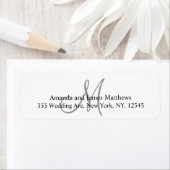 Étiquettes de l'adresse de retour pour Mariages (En situation)