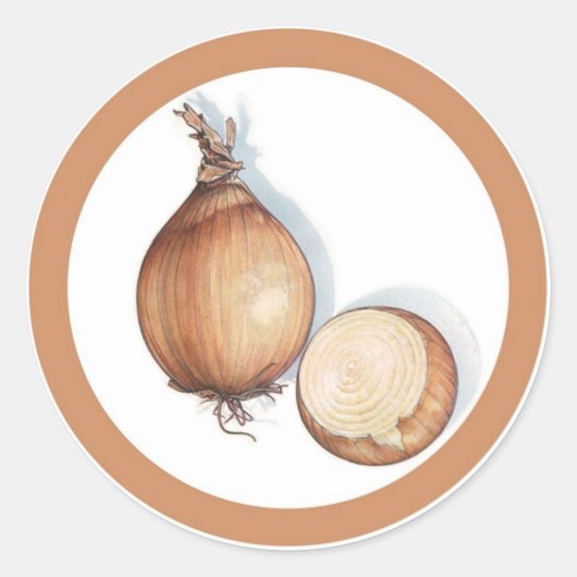 Étiquettes de l'autocollant de saveur d'oignon (Devant)