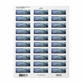 Étiquettes de l'eau de mer (Feuille entière)