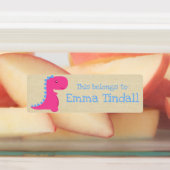 Étiquettes de l'école de filles Dinosaur (Apposé)