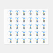 Étiquettes de l'éléphant d'anniversaire (Feuille)