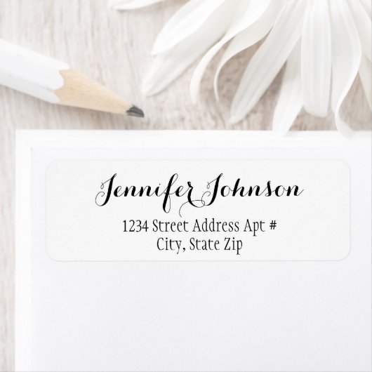 Étiquettes de l'enveloppe de retour du script de p (En situation)