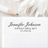 Étiquettes de l'enveloppe de retour du script ital (En situation)