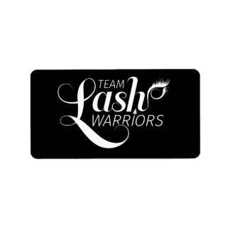 Étiquettes de l'équipe Lash Warriors