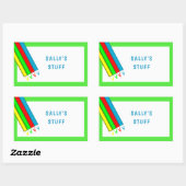 Étiquettes de l'étiquette de nom d'enfant (Feuille)