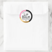 Étiquettes de lèvres géométriques roses Black Gold (Sac)