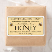 Étiquettes de livraison de miel moderne et élégant (En situation)