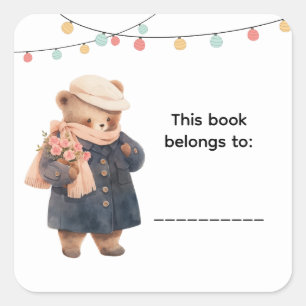 Étiquettes de livre Ourson Mignon