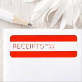 Étiquettes de l'organisation de réception (En situation)