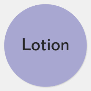 Étiquettes de lotion/