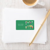 Étiquettes de mailing pour cocktails (En situation)