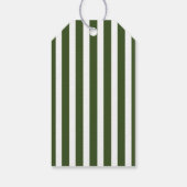 Étiquettes de mariage à rayures vertes (Dos)