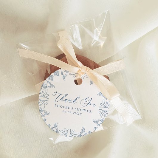 Étiquettes de Mariage Fleurie de Style Chinoiserie