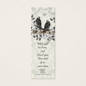 Étiquettes de mariage oiseaux vintage (Devant)