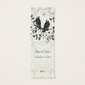 Étiquettes de mariage oiseaux vintage (Dos)