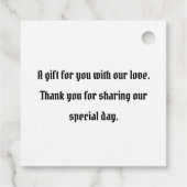 Étiquettes de mariage personnalisées pour motards (Dos)