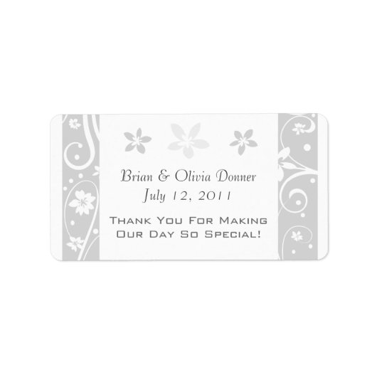 Étiquettes de mariage personnalisés (Devant)