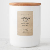 Étiquettes de marque de bougie verticale (Devant)