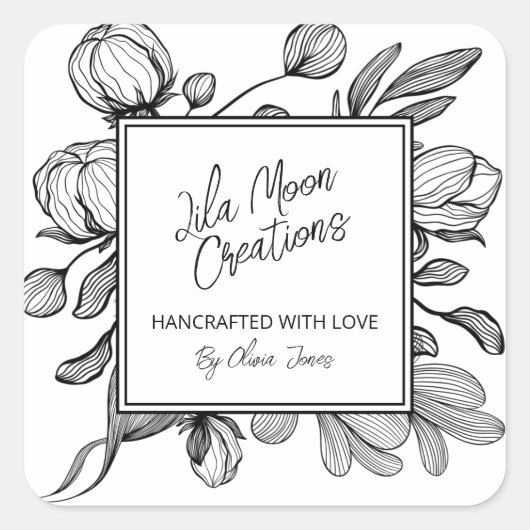 Étiquettes de marque en ligne Art blanc (Devant)