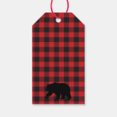 Étiquettes de Merci de Buffalo Plaid (Dos)