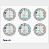 Étiquettes de Merci de pêche excitées Reel (Feuille)