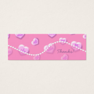 Étiquettes de Merci de Valentine